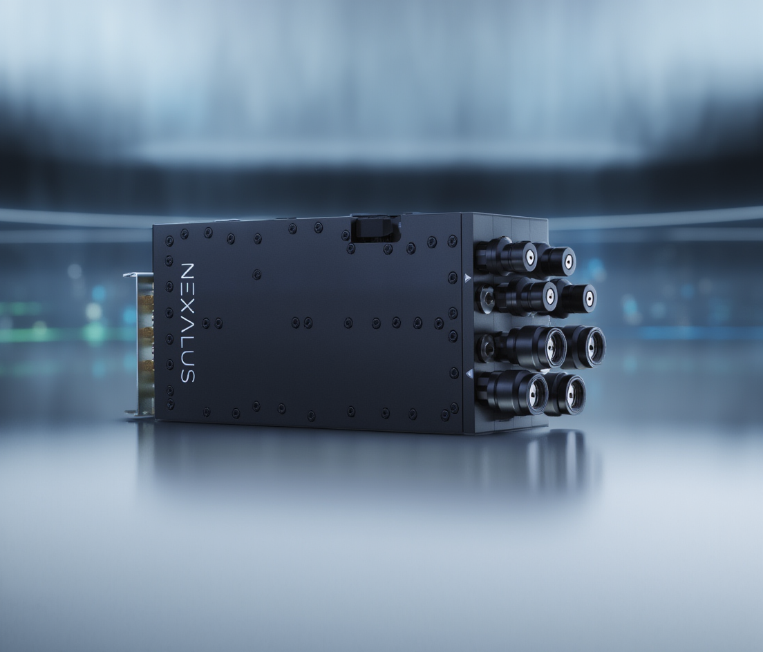 Piece of equipment lying flat with a blurred background.