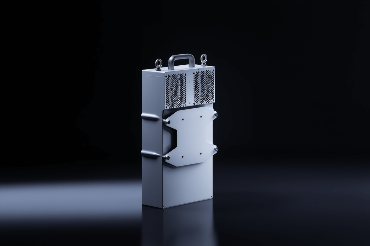 Nexalus server rack case render